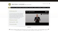 Desktop Screenshot of peterlegge.com