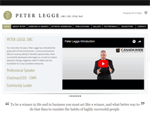 Tablet Screenshot of peterlegge.com